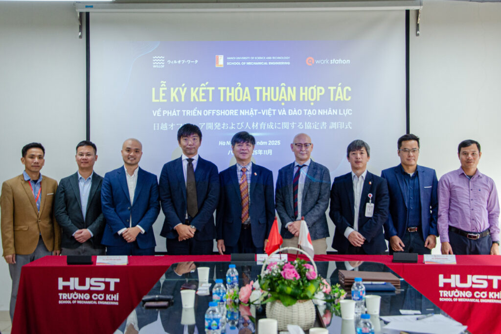 Lễ ký kết hợp tác đào tạo – tuyển dụng giữa Workstation và Trường Cơ khí – ĐHBK Hà Nội với doanh nghiệp Nhật Bản